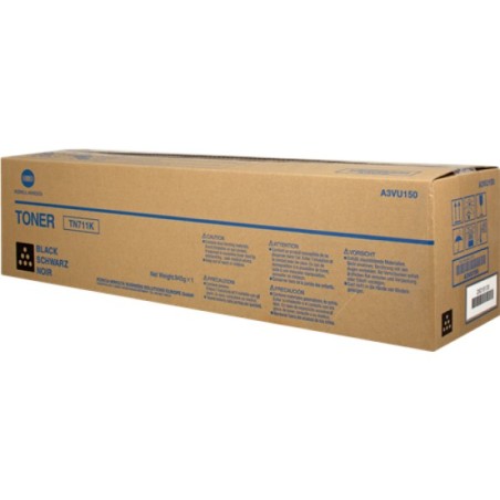 ORIGINAL Konica Minolta toner nero A3VU150 TN711K ~47200 Seiten