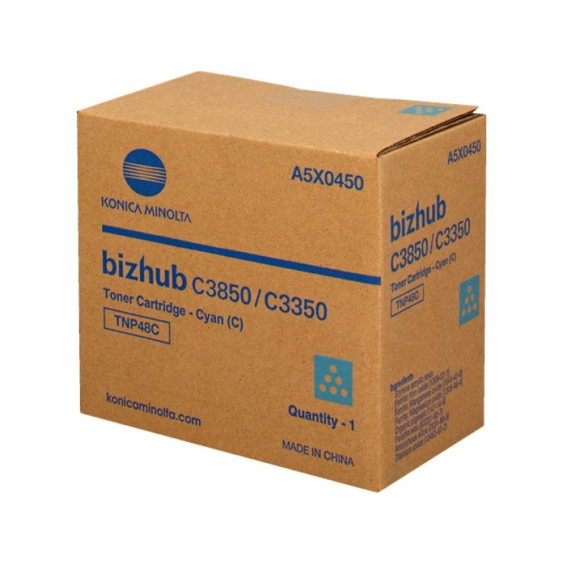 ORIGINAL Konica Minolta toner ciano A5X0450 TNP48 ~10000 Seiten