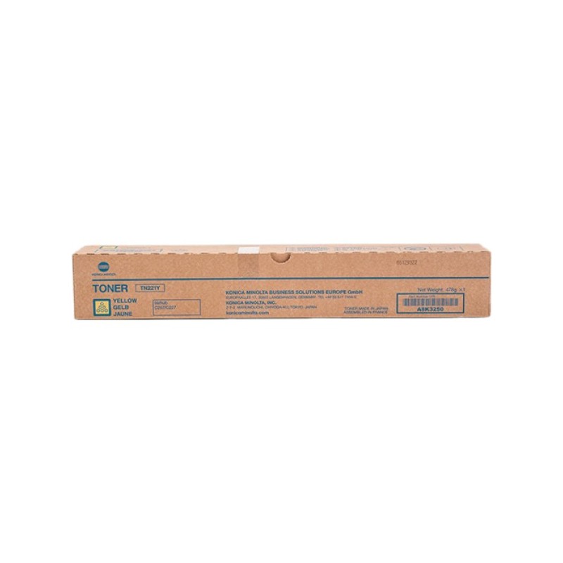 ORIGINAL Konica Minolta toner giallo A8K3250 TN-221Y ~21000 Seiten