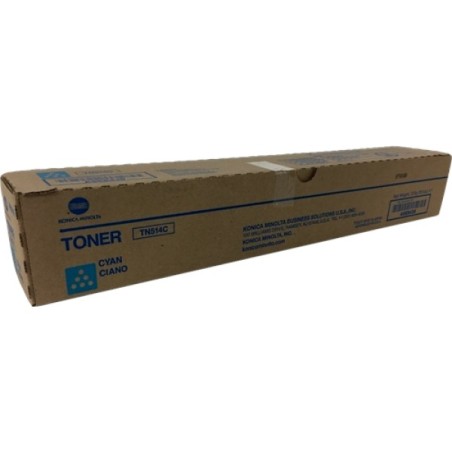 ORIGINAL Konica Minolta toner ciano A9E8450 TN-514C ~26000 Seiten