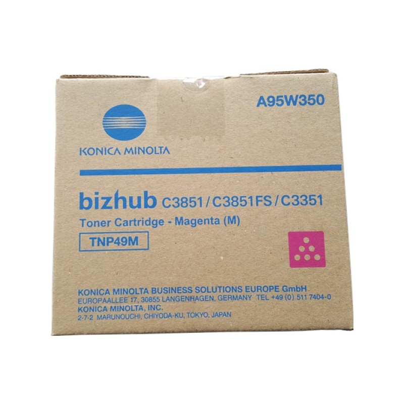 ORIGINAL Konica Minolta toner magenta A95W350 TNP49M ~12000 Seiten