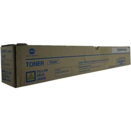 ORIGINAL Konica Minolta toner giallo AAV8250 TN328Y ~28000 Seiten