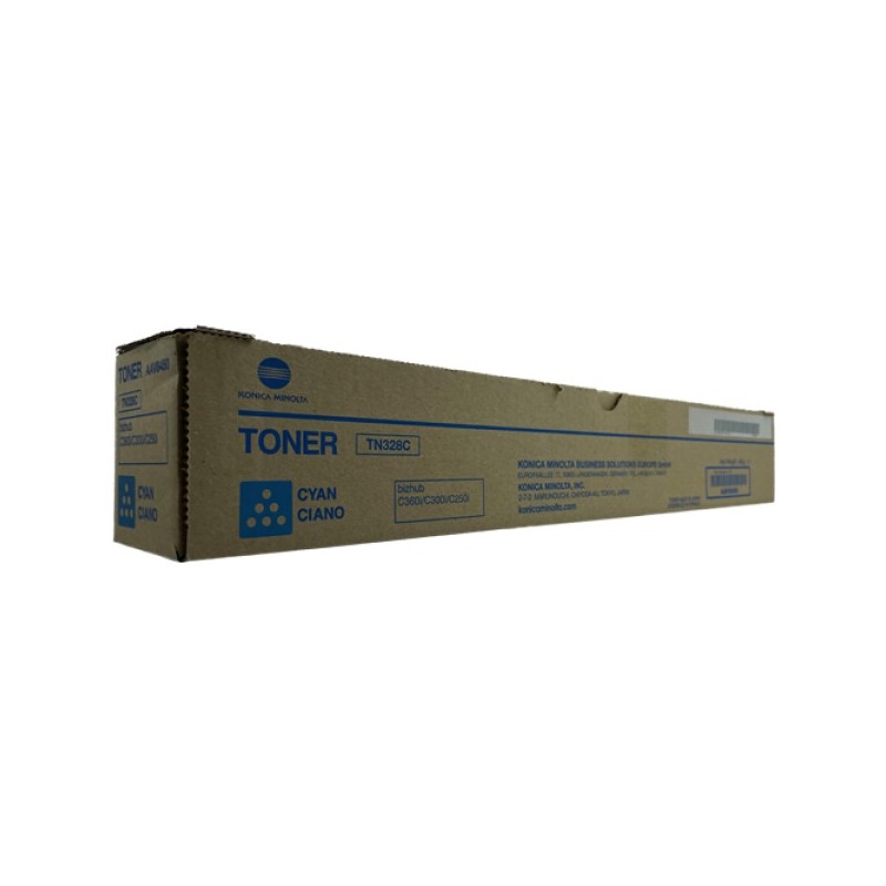 ORIGINAL Konica Minolta toner ciano AAV8450 TN328C ~28000 Seiten