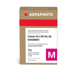 ORIGINAL Agfa Photo Cartuccia d'inchiostro magenta APCCLI551XLM ~970 Seiten 11ml Agfa Photo CLI-551m XL (6445B001)