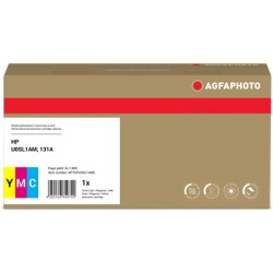 ORIGINAL Agfa Photo Multipack ciano / magenta / giallo APTHPU0SL1AME 131A-CF211AM