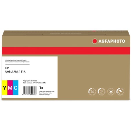ORIGINAL Agfa Photo Multipack ciano / magenta / giallo APTHPU0SL1AME 131A-CF211AM