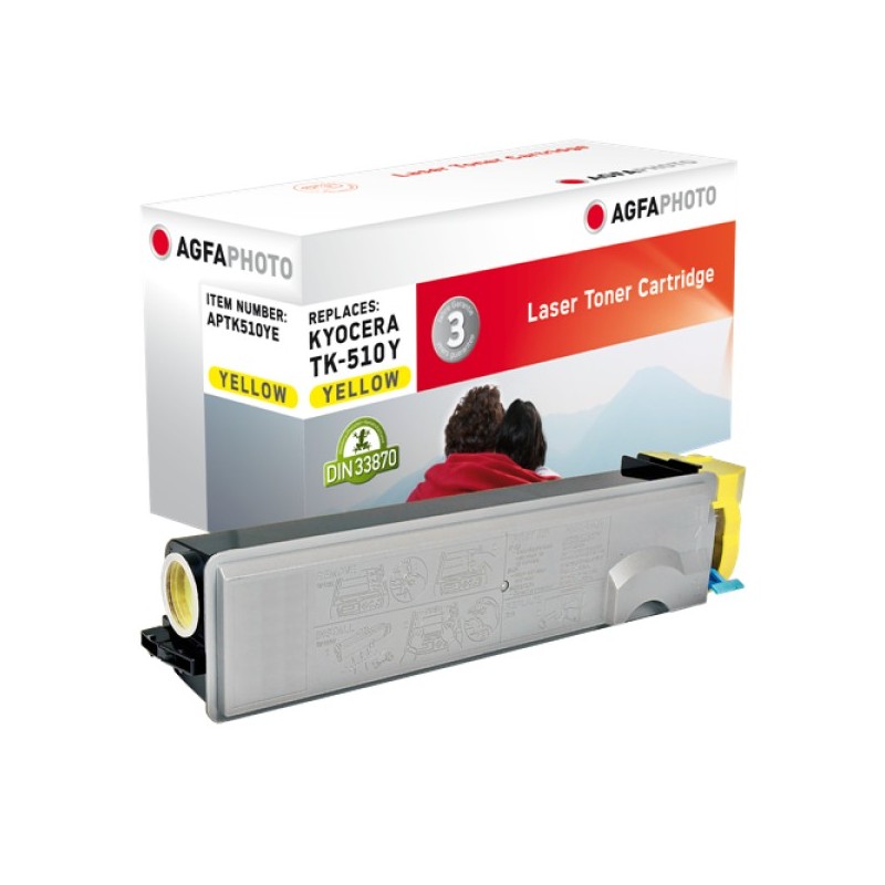 ORIGINAL Agfa Photo toner giallo APTK510YE ~8000 Seiten Agfa Photo TK-510Y