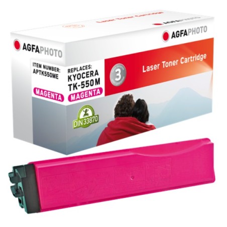 ORIGINAL Agfa Photo toner magenta APTK550ME ~6000 Seiten Agfa Photo TK-550M
