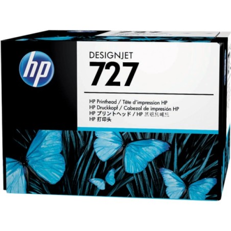 ORIGINAL HP Testina per stampa nero / ciano / magenta / giallo B3P06A 727