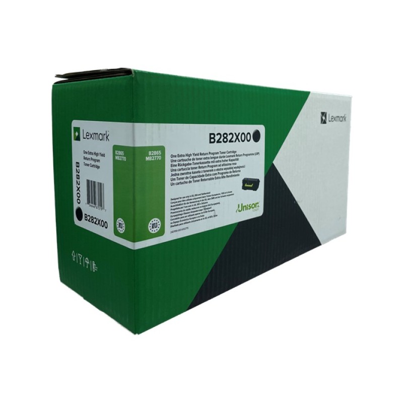 ORIGINAL Lexmark toner nero B282X00 B2865/MB2770 ~30000 Seiten