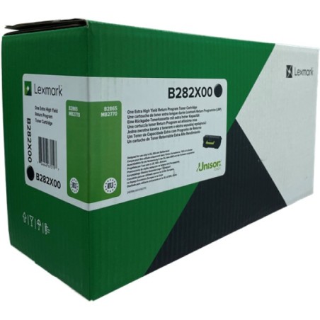 ORIGINAL Lexmark toner nero B282X00 B2865/MB2770 ~30000 Seiten