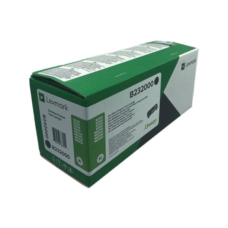 ORIGINAL Lexmark toner nero B232000 B/MB2338/2442/2546/2650 ~3000 Seiten Toner
