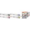 ORIGINAL Canon Value Pack nero / ciano / magenta / giallo C-EXV49 MCVP + Prindo Universal Papier 2500 Blatt ~93000 Seiten