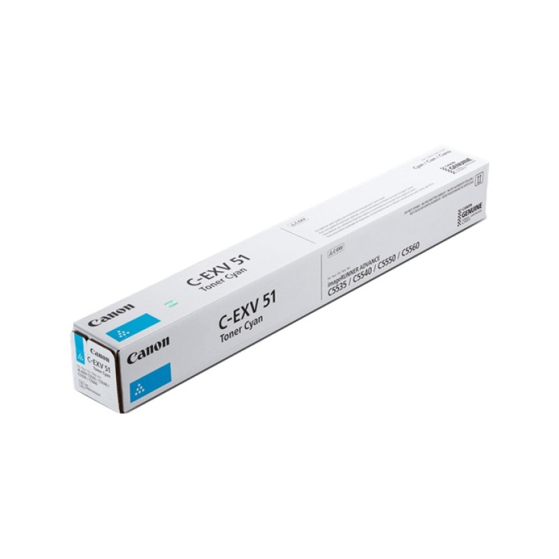 ORIGINAL Canon toner ciano C-EXV51c 0482C002 ~60000 Seiten