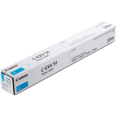 ORIGINAL Canon toner ciano C-EXV51c 0482C002 ~60000 Seiten