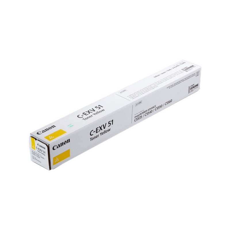 ORIGINAL Canon toner giallo C-EXV51y 0484C002 ~60000 Seiten