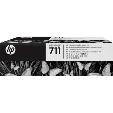 ORIGINAL HP Testina per stampa nero / ciano / magenta / giallo C1Q10A 711