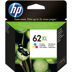 ORIGINAL HP Cartuccia d'inchiostro differenti colori C2P07AE 62 XL ~415 Seiten