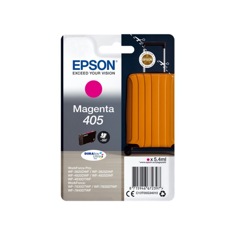 ORIGINAL Epson Cartuccia d'inchiostro magenta C13T05G34010 405 ~300 Seiten 5,4ml