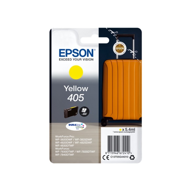 ORIGINAL Epson Cartuccia d'inchiostro giallo C13T05G44010 405 ~300 Seiten 5,4ml