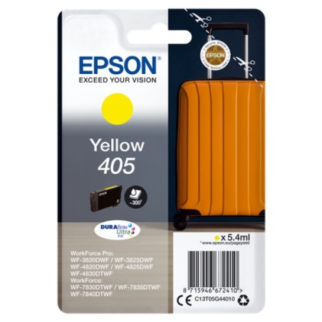 ORIGINAL Epson Cartuccia d'inchiostro giallo C13T05G44010 405 ~300 Seiten 5,4ml