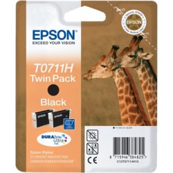 ORIGINAL Epson Multipack nero C13T07114H10 T0711H Cartuccie d´inchiostro, Confezione doppia
