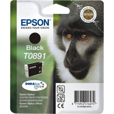 ORIGINAL Epson Cartuccia d'inchiostro nero C13T08914011 T0891 ~170 Seiten 5,8ml