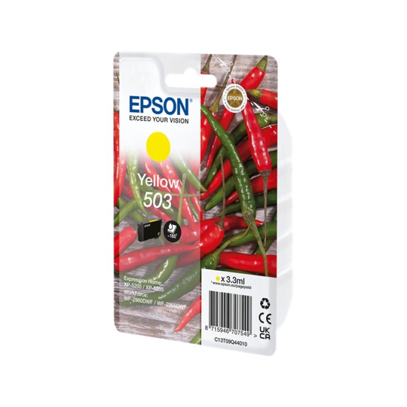 ORIGINAL Epson Cartuccia d'inchiostro giallo C13T09Q44010 503 ~165 Seiten 3,3ml