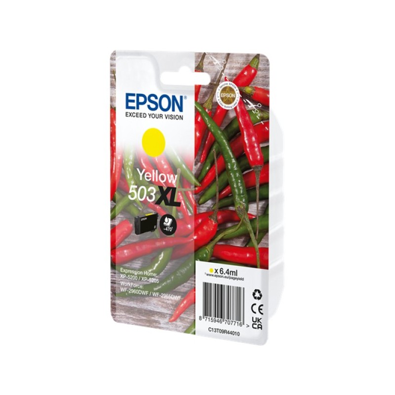 ORIGINAL Epson Cartuccia d'inchiostro giallo C13T09R44010 503 XL ~470 Seiten 6,4ml