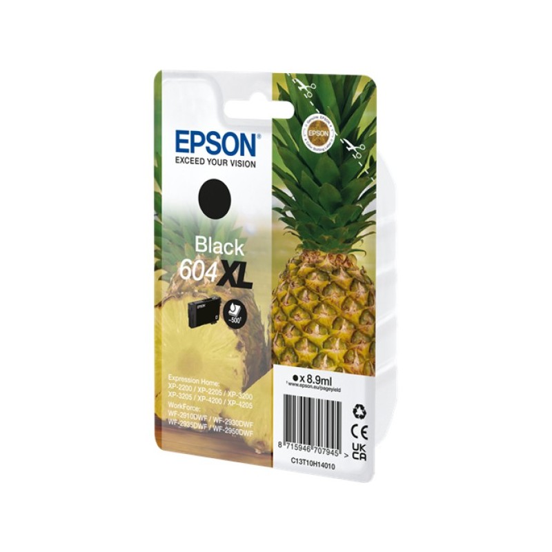 ORIGINAL Epson Cartuccia d'inchiostro nero C13T10H14010 604 XL ~500 Seiten 8,9ml