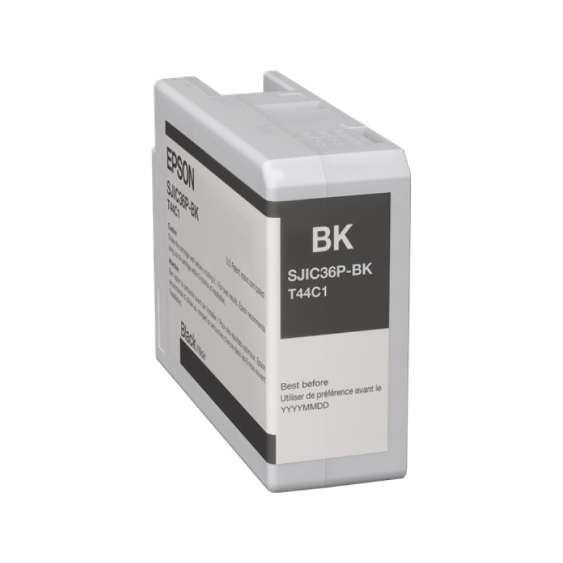 ORIGINAL Epson Cartuccia d'inchiostro nero C13T44C140 SJIC36P-K 80ml