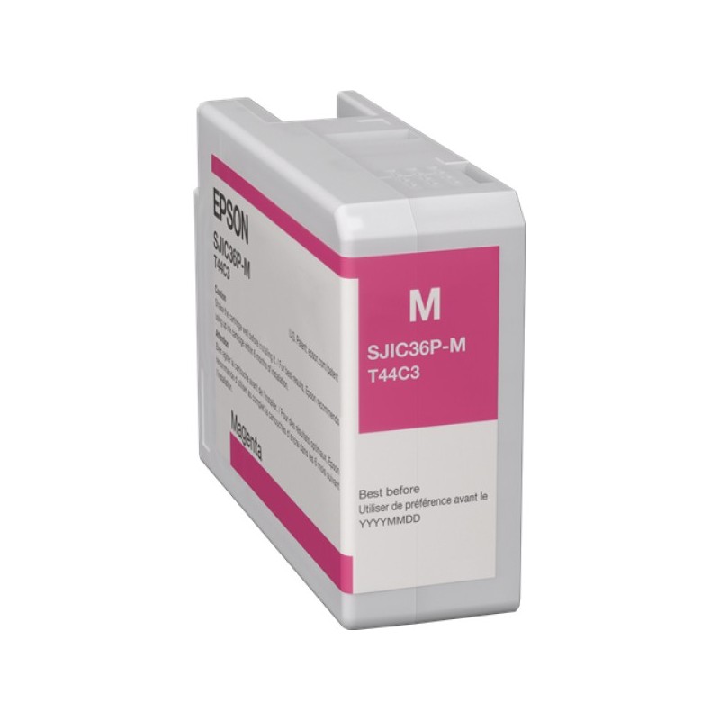 ORIGINAL Epson Cartuccia d'inchiostro magenta C13T44C340 SJIC36P-M 80ml