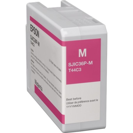 ORIGINAL Epson Cartuccia d'inchiostro magenta C13T44C340 SJIC36P-M 80ml