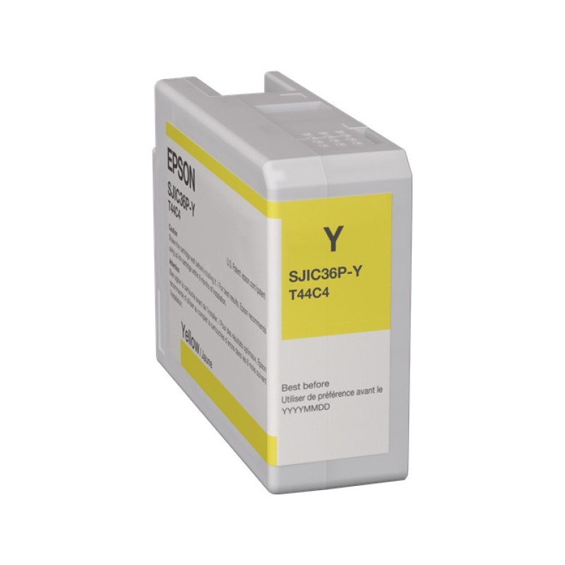 ORIGINAL Epson Cartuccia d'inchiostro giallo C13T44C440 SJIC36P-Y 80ml
