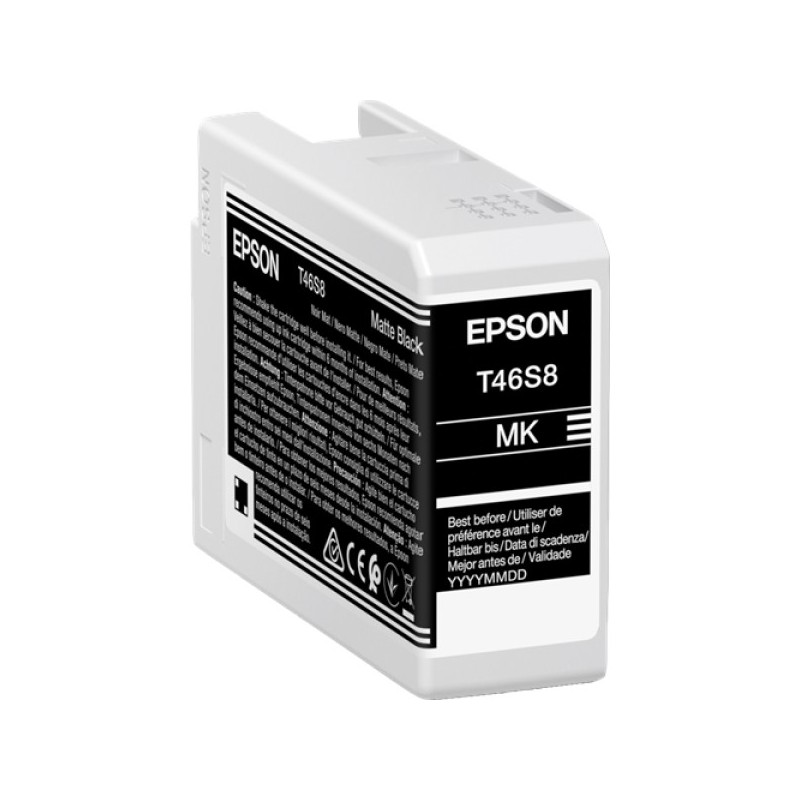 ORIGINAL Epson Cartuccia d'inchiostro Nero (opaco) C13T46S80N T46S8 25ml