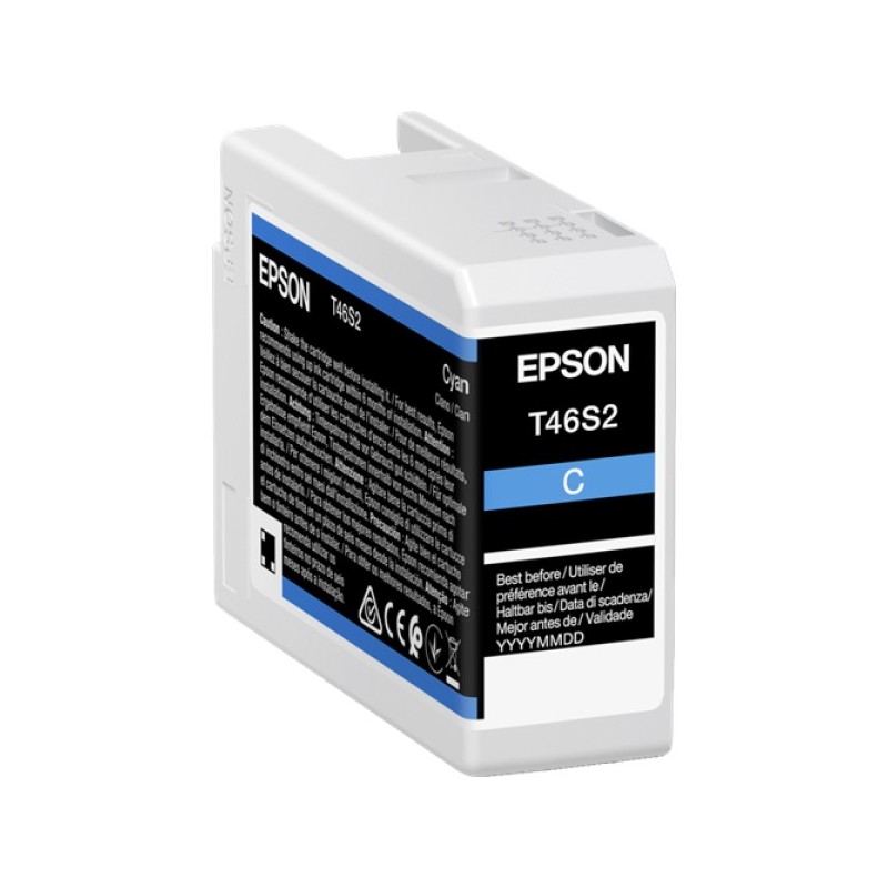 ORIGINAL Epson Cartuccia d'inchiostro ciano C13T46S200 T46S2 25ml