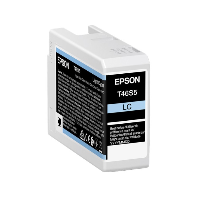 ORIGINAL Epson Cartuccia d'inchiostro ciano (chiaro) C13T46S500 T46S5 25ml