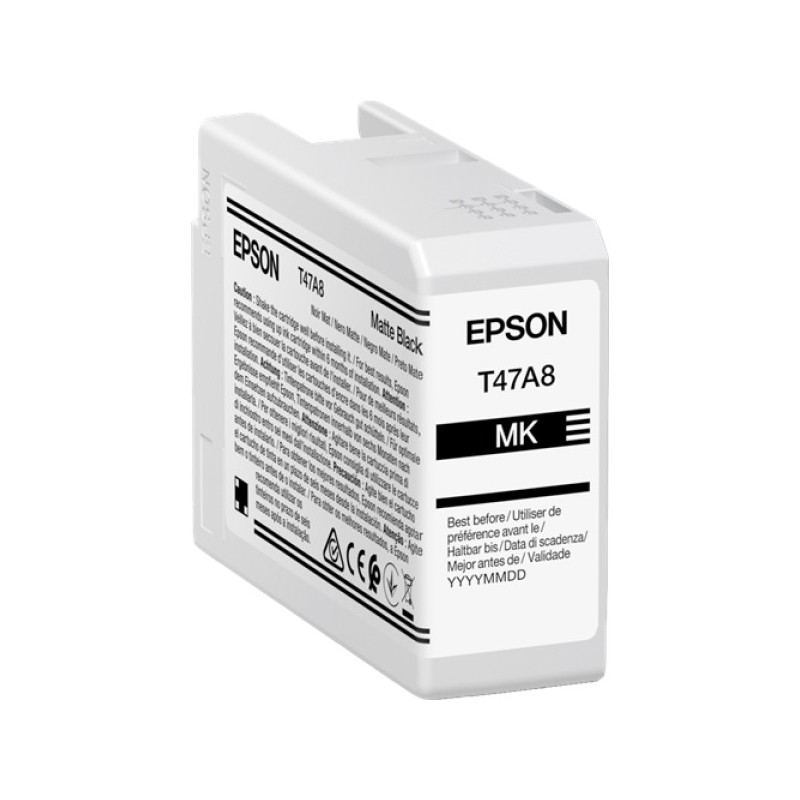 ORIGINAL Epson Cartuccia d'inchiostro Nero (opaco) C13T47A80N T47A8 50ml