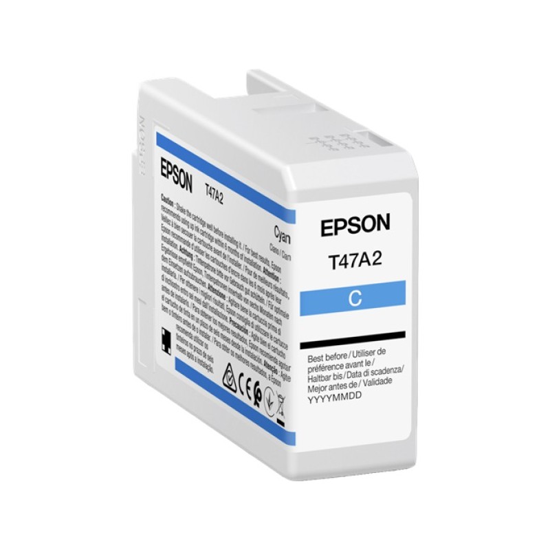 ORIGINAL Epson Cartuccia d'inchiostro ciano C13T47A200 T47A2 50ml