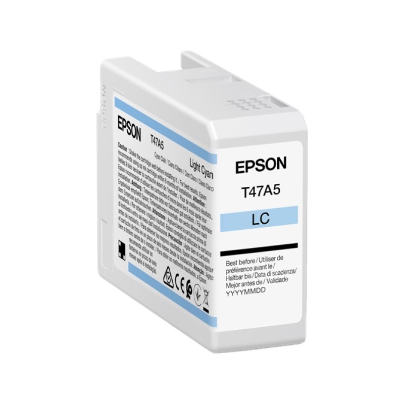 ORIGINAL Epson Cartuccia d'inchiostro ciano (chiaro) C13T47A500 T47A5 50ml