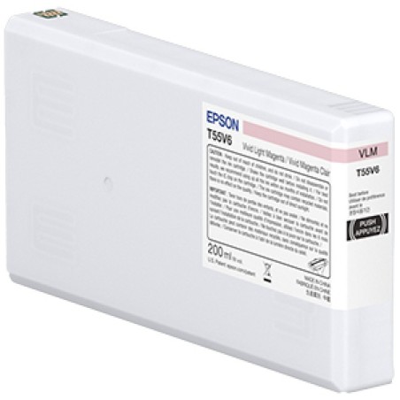 ORIGINAL Epson Cartuccia d'inchiostro magenta (chiaro) C13T55W600 T55W6 200ml