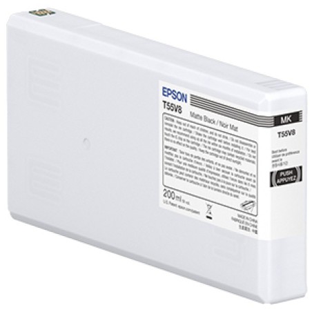 ORIGINAL Epson Cartuccia d'inchiostro Nero (opaco) C13T55W800 T55W8 200ml