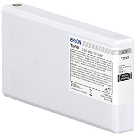ORIGINAL Epson Cartuccia d'inchiostro grigio (chiaro) C13T55W900 T55W9 200ml