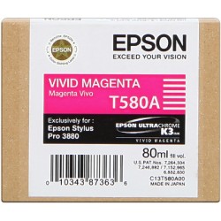 ORIGINAL Epson Cartuccia d'inchiostro magenta C13T580A00 T580A 80ml