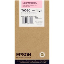 ORIGINAL Epson Cartuccia d'inchiostro magenta (chiaro) C13T603C00 T603C 220ml