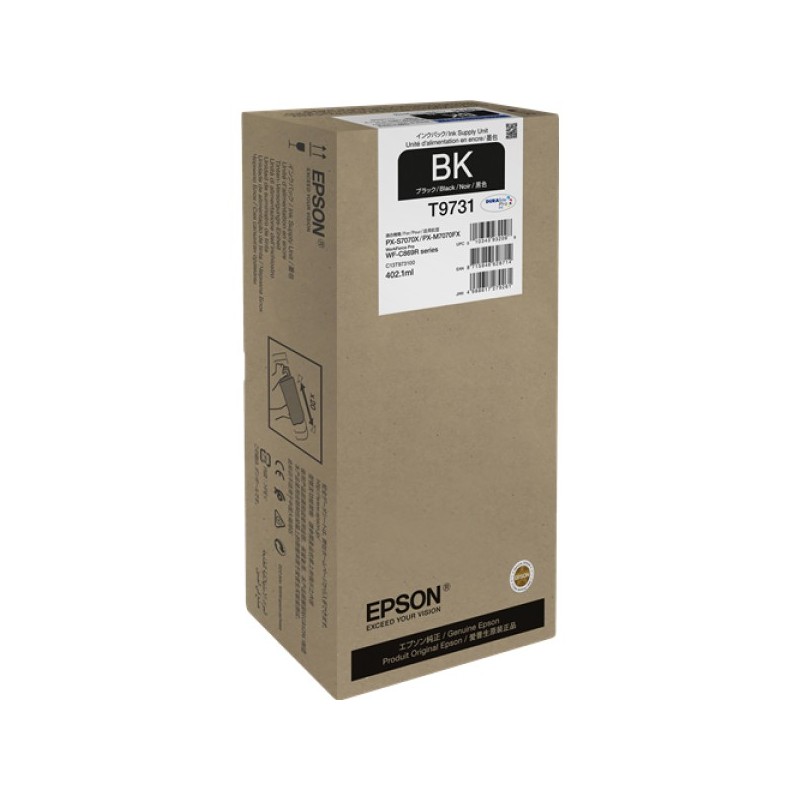 ORIGINAL Epson Cartuccia d'inchiostro nero C13T97310N T9731 ~22500 Seiten 402,1ml