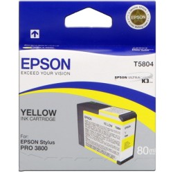 ORIGINAL Epson Cartuccia d'inchiostro giallo C13T580400 T5804 80ml