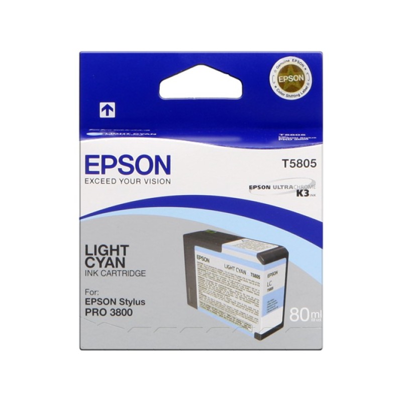 ORIGINAL Epson Cartuccia d'inchiostro ciano (chiaro) C13T580500 T5805 80ml