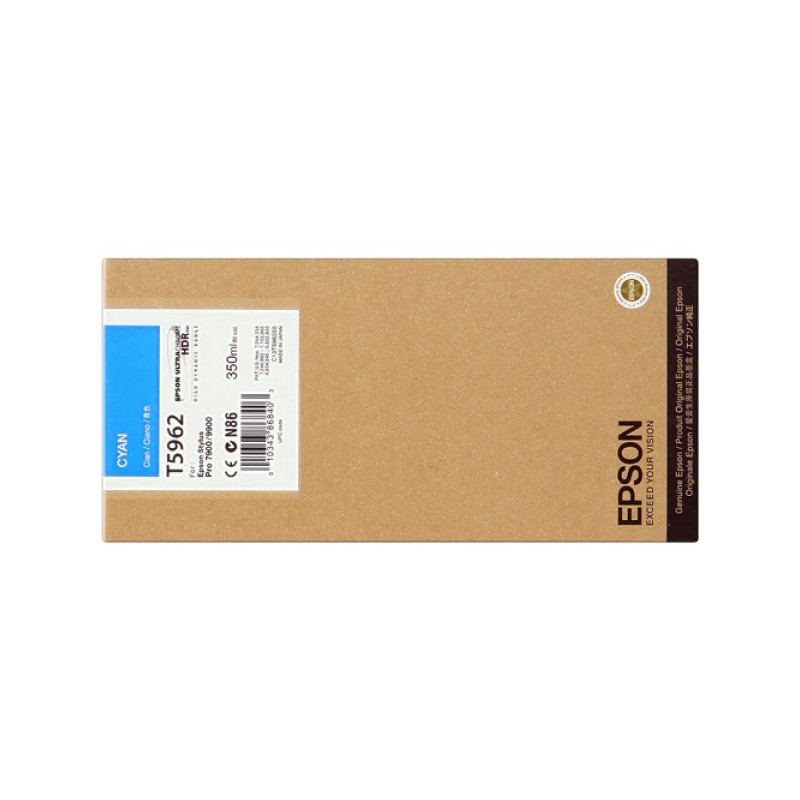ORIGINAL Epson Cartuccia d'inchiostro ciano C13T596200 T5962 350ml cartuccia Ultra Chrome HDR