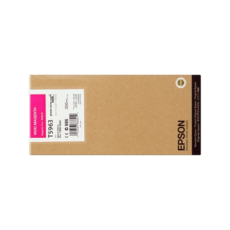 ORIGINAL Epson Cartuccia d'inchiostro magenta C13T596300 T5963 350ml cartuccia Ultra Chrome HDR